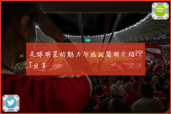 足球明星的魅力与成就简明介绍PPT分享